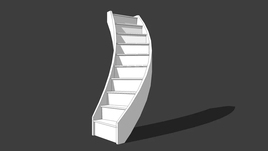 Simple Curved Staircase