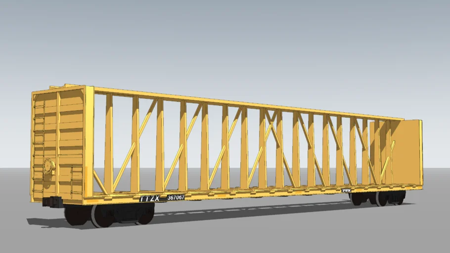 NSC 73ft Centerbeam Flatcar - TTX