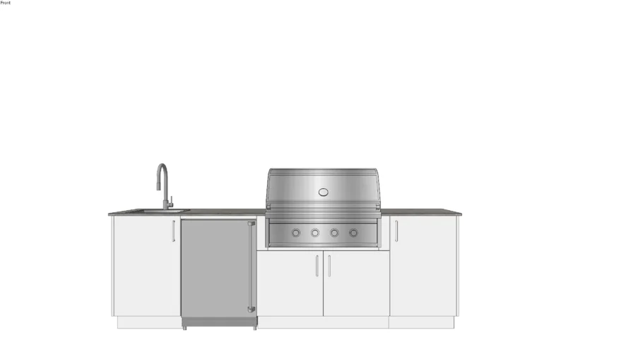 Dew 36 - Urban Bonfire Outdoor Kitchen