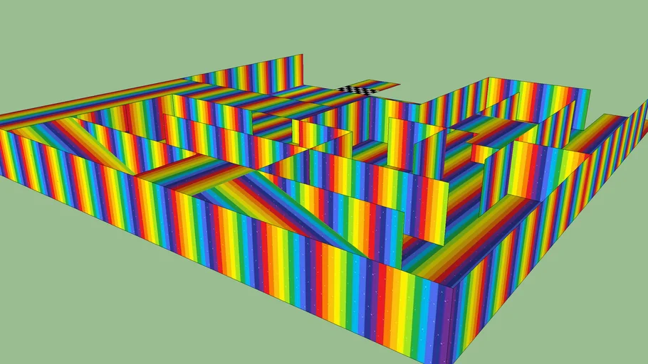 maze.rainbow.2level.thinnwall.91