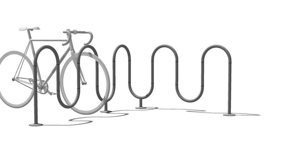 Велопарковка «Комби-12» угловая / bycicle parking, bike rack Comby-11, corner