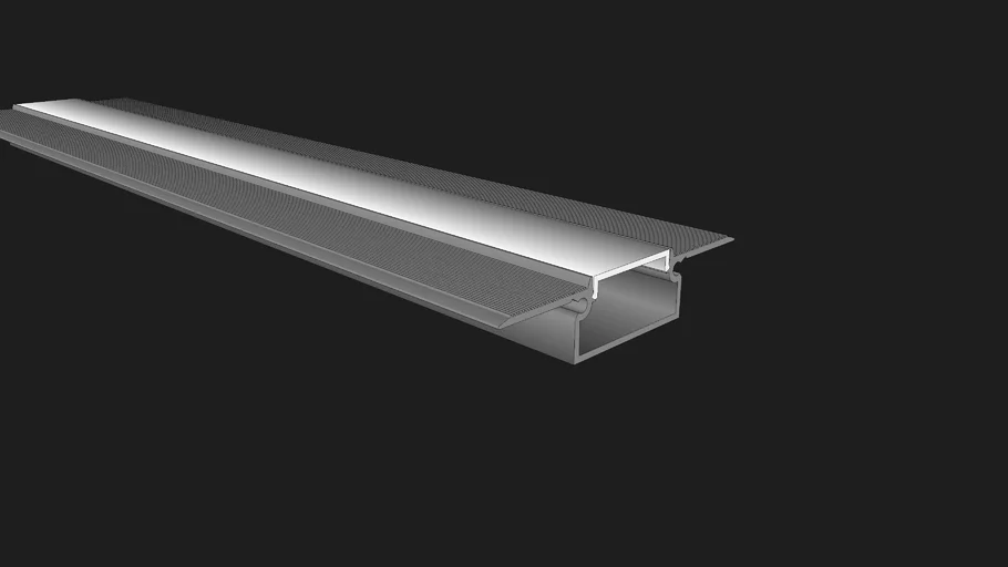 SPK8115F EnoLight Plaster-in Linear Light with 1' Frosted Lens | 3D ...