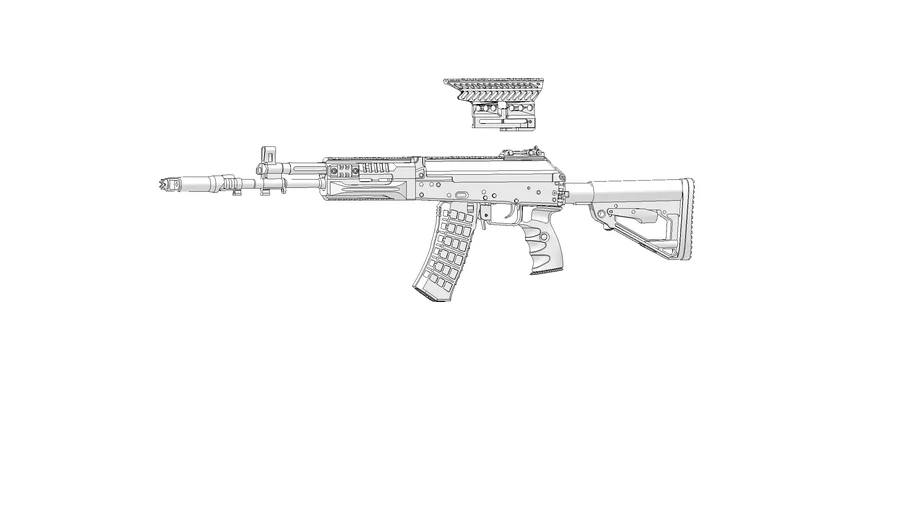 【TARKOV】AK-12 3D MODEL