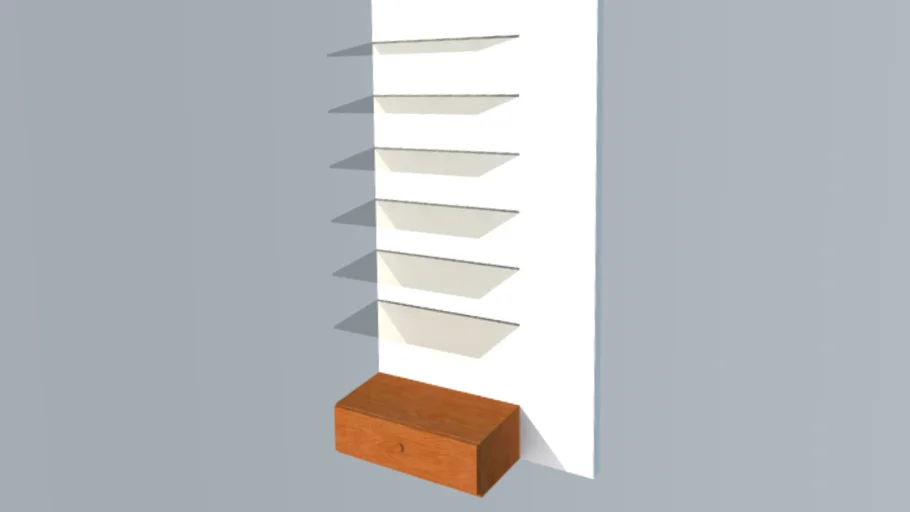 Glass Shelf Rack | 3D Warehouse