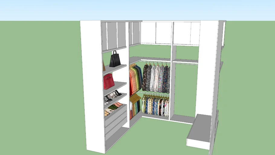 complete walk in closet