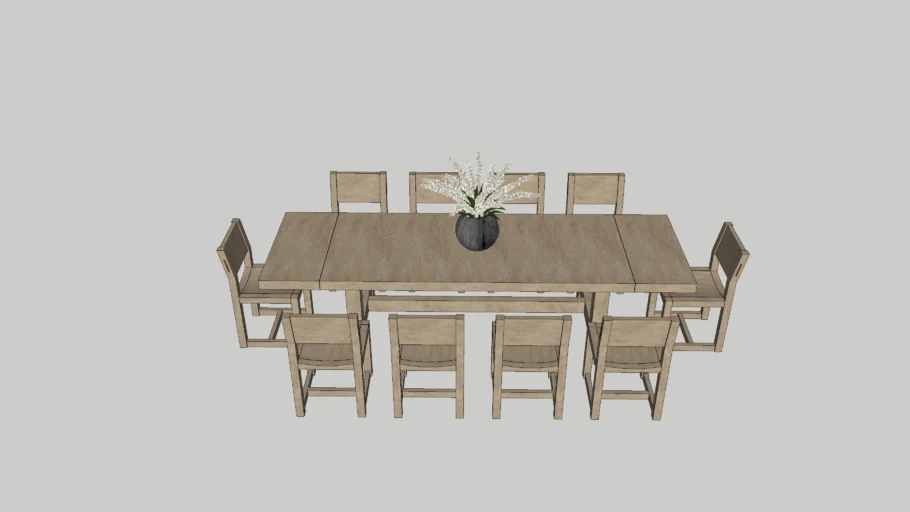 Reed Extending Dining Table - Pottery Barn