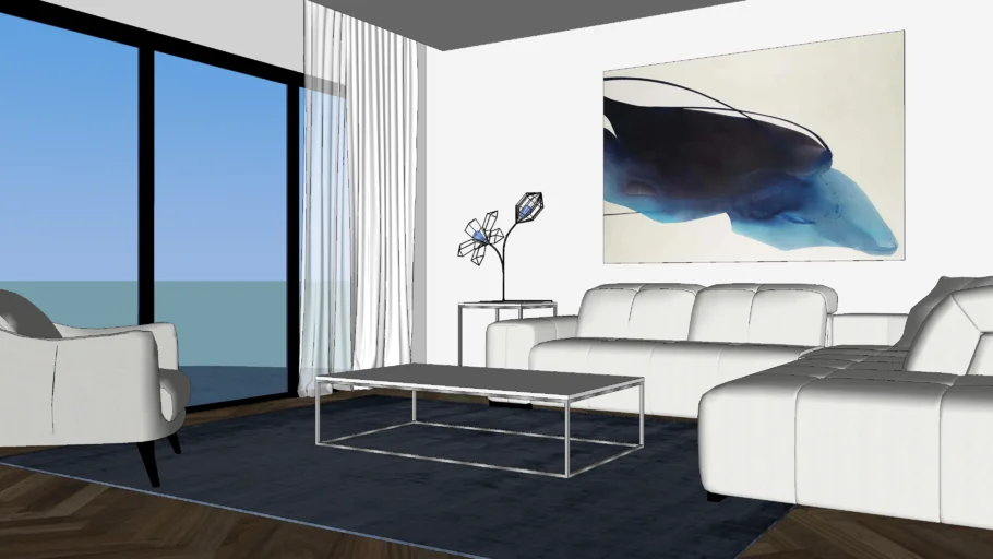 Living room scene for Live ‏tutorial on YouTube at 14/11/17