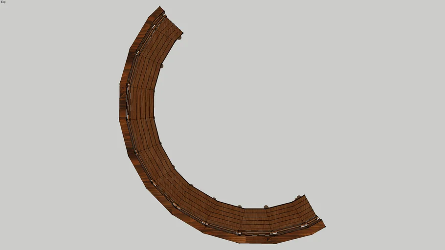 curved bench (boardwalk)