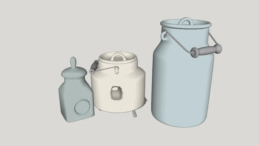 Utensílios de cozinha - Potes antigos