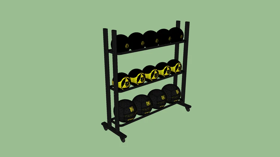 ziva fitness ball rack