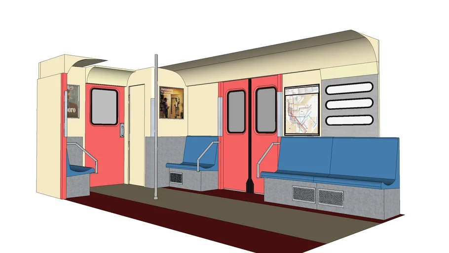 R33 Rail Car Interior