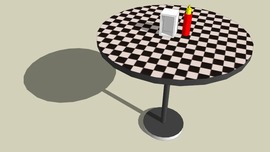 Mesa de lanchonete