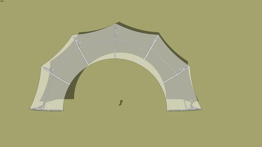 Semicircular Cantilever Canopy