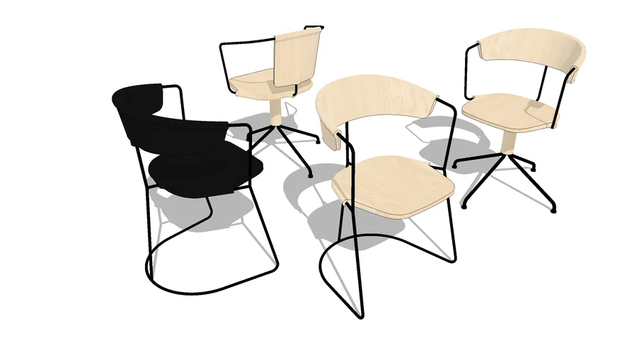 MATTIAZZI - Uncino chair MC 9 by R&E Bouroullec
