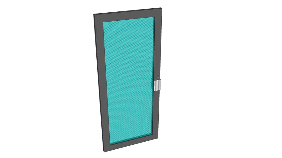 Grey Glass Door