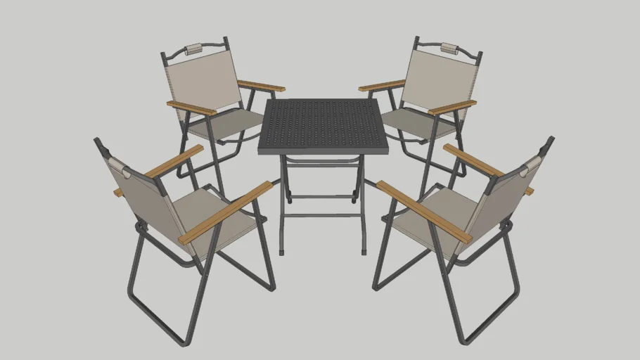 BÀN GHẾ XẾP CAMPING | KERMIT FOLDING TABLE & CHAIR