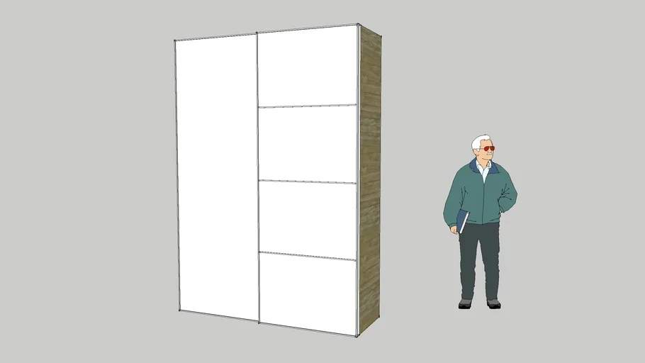 wardrobe with sliding doors