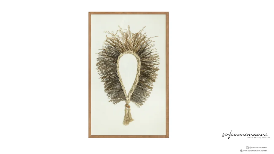 Coquinhos (cocar indígena) - Quadro Decorativo 
