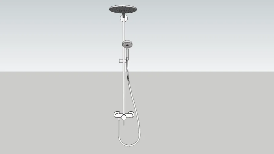Shower Stand modern white