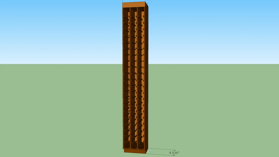 wine rack sect 1 | 3D Warehouse