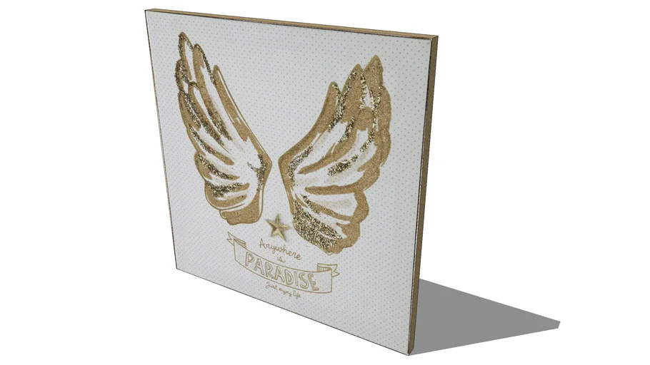 Toile ailes d'ange Glitter, Maisons du monde. Réf: 143077, Prix: 14,99 €