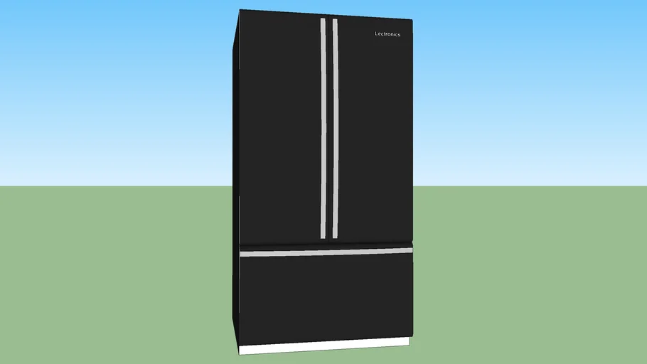 iLectronics Double Refrigerator with Drawer Freezer