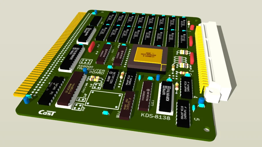 The transputer board for X68000 (1991:Japan) | 3D Warehouse