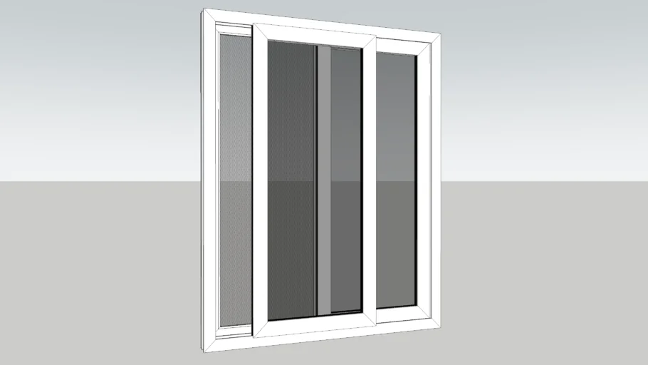 uPVC Window 1200 x 1500mm ( Three Track with Mosquito Net )