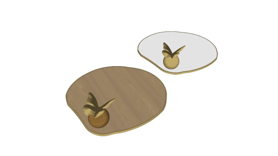 Bandeja Orgânica Borboleta - Linha Fluir