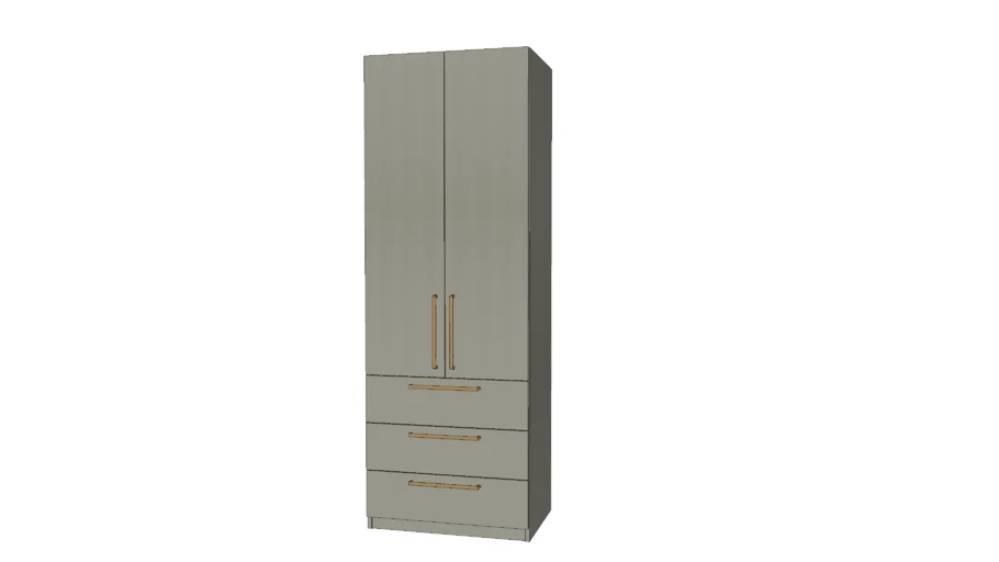 Wide Wardrobe with Drawers (30" Wide)