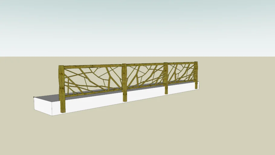 Rustic Railing | 3D Warehouse