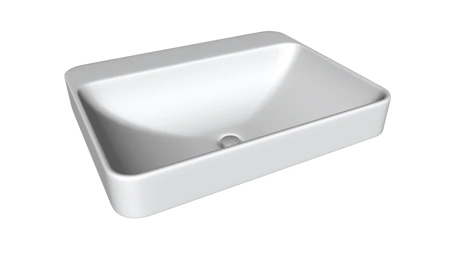 K-2660-1 Vox(R) Rectangle vessel bathroom sink with single faucet hole