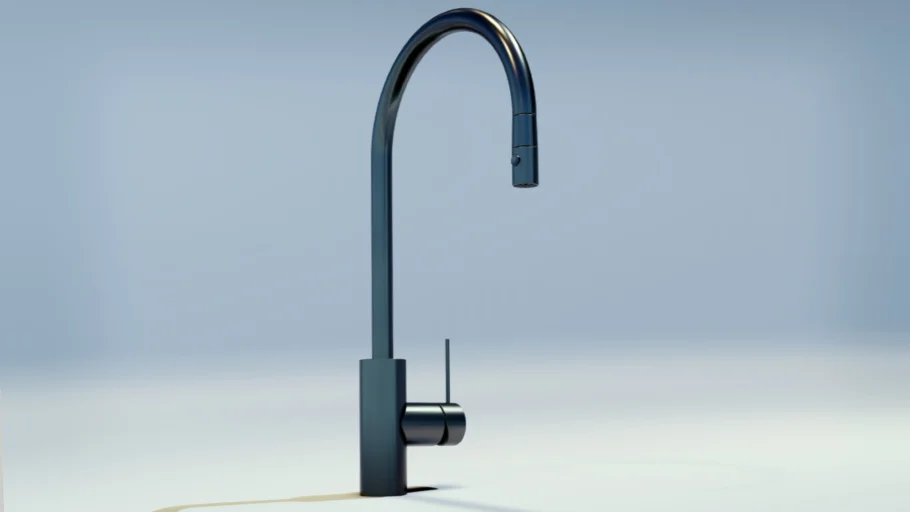 modern tap faucet detailed