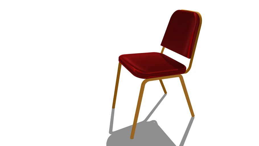 Red Chair / Chaise reception rouge et or/design chair