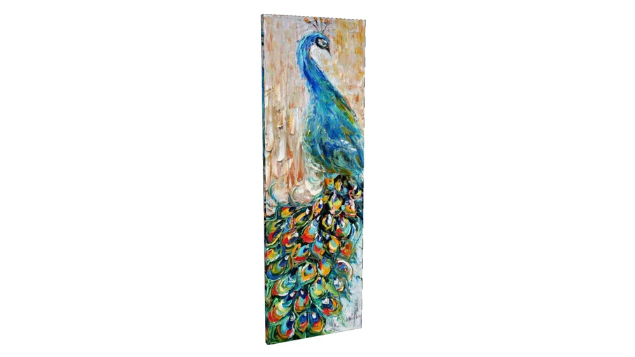 Canvas Painting Peacock