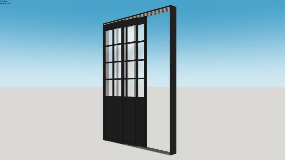 Porta de Correr 150m - 3 folhas