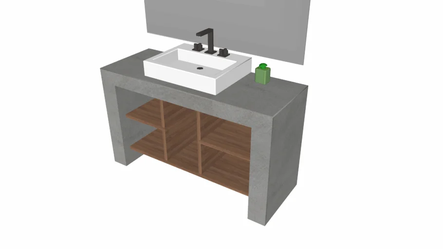 MUEBLE DE BAÑO 127x40cm