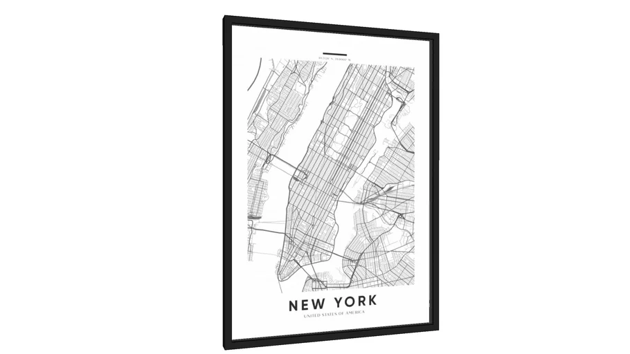 Picture map of New York