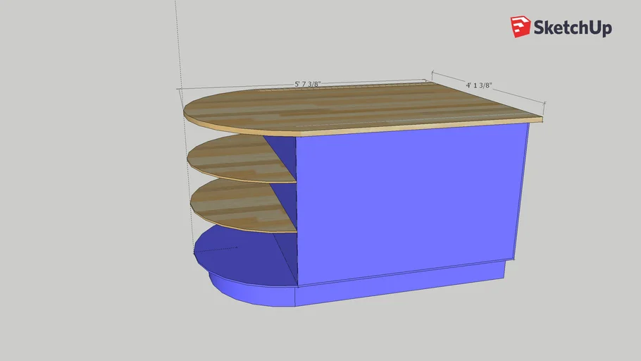 Kitchen Island Round Edge