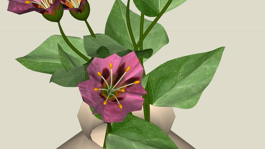 full Skp  3d Flower model