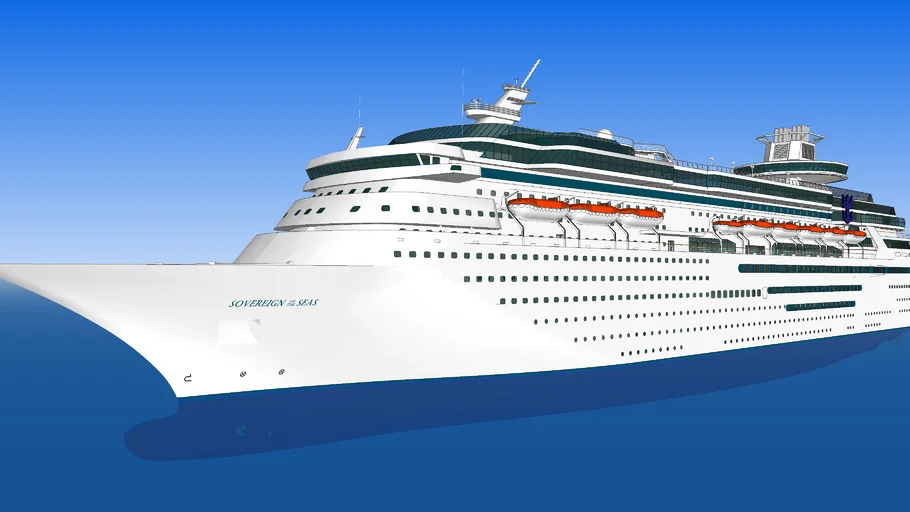 Sovereign of the Seas with partial interior
