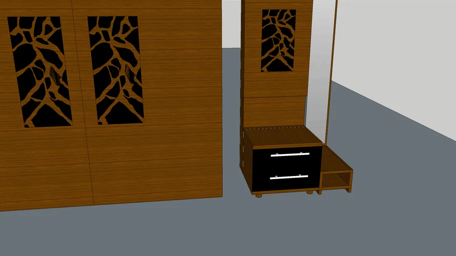 bed, dressing unit, wardrobe