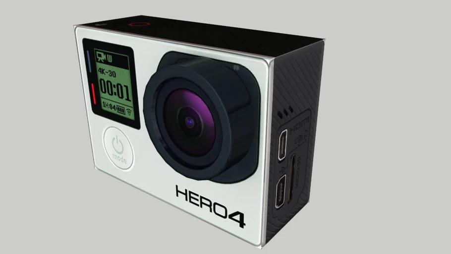 GOPRO HERO 4 Black (To Scale)