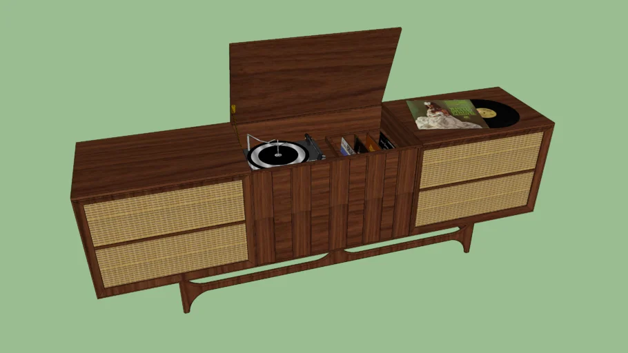 Mid Century Console Stereo