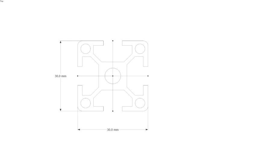 Aluminium profile 30x30mm - อลูมิเนียมโปรไฟล์ 30x30มม