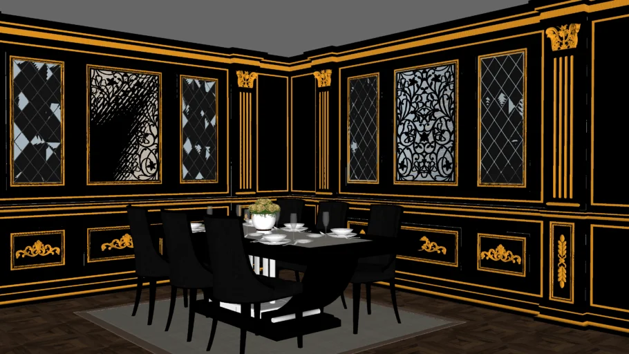 Classic Dining room_Black_Hero