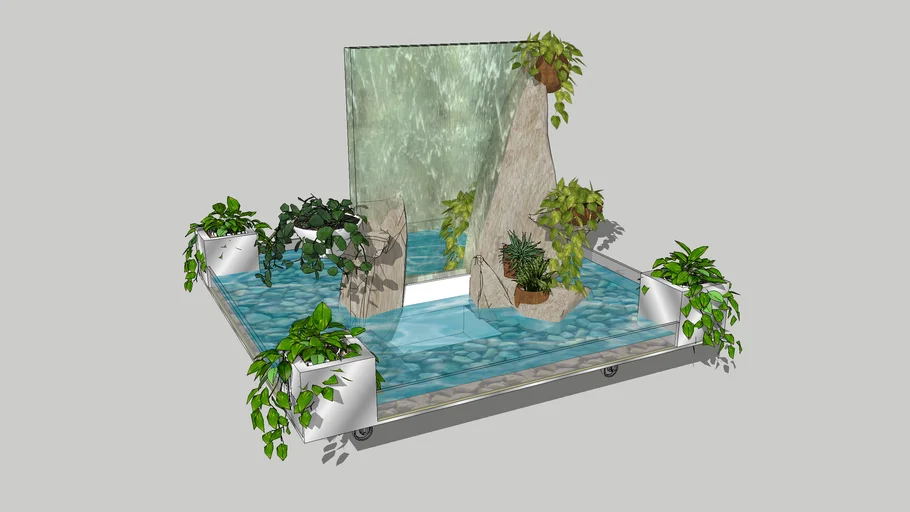 FANTANA MOBILA HOL HOTEL MOBILE WATERWALL FOUNTAIN