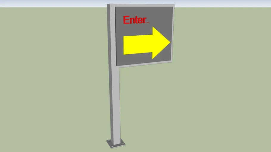 enter sign | 3D Warehouse