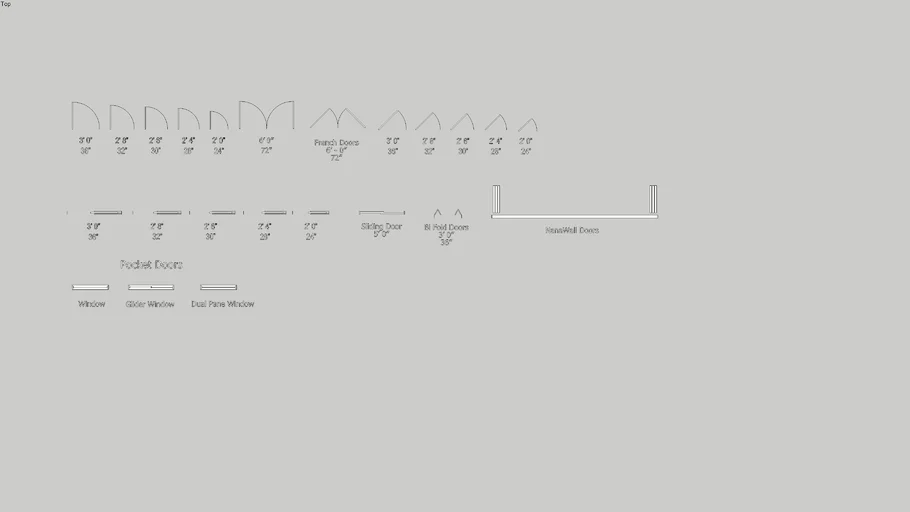 2D Symbols - Door and Window