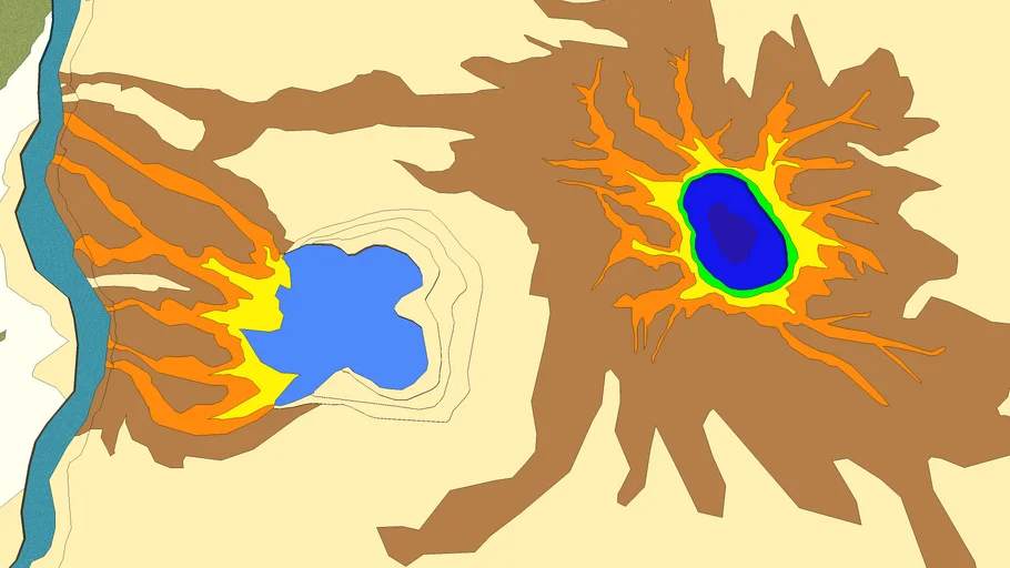 Grand Prismatic spring and Exelsior Geyser